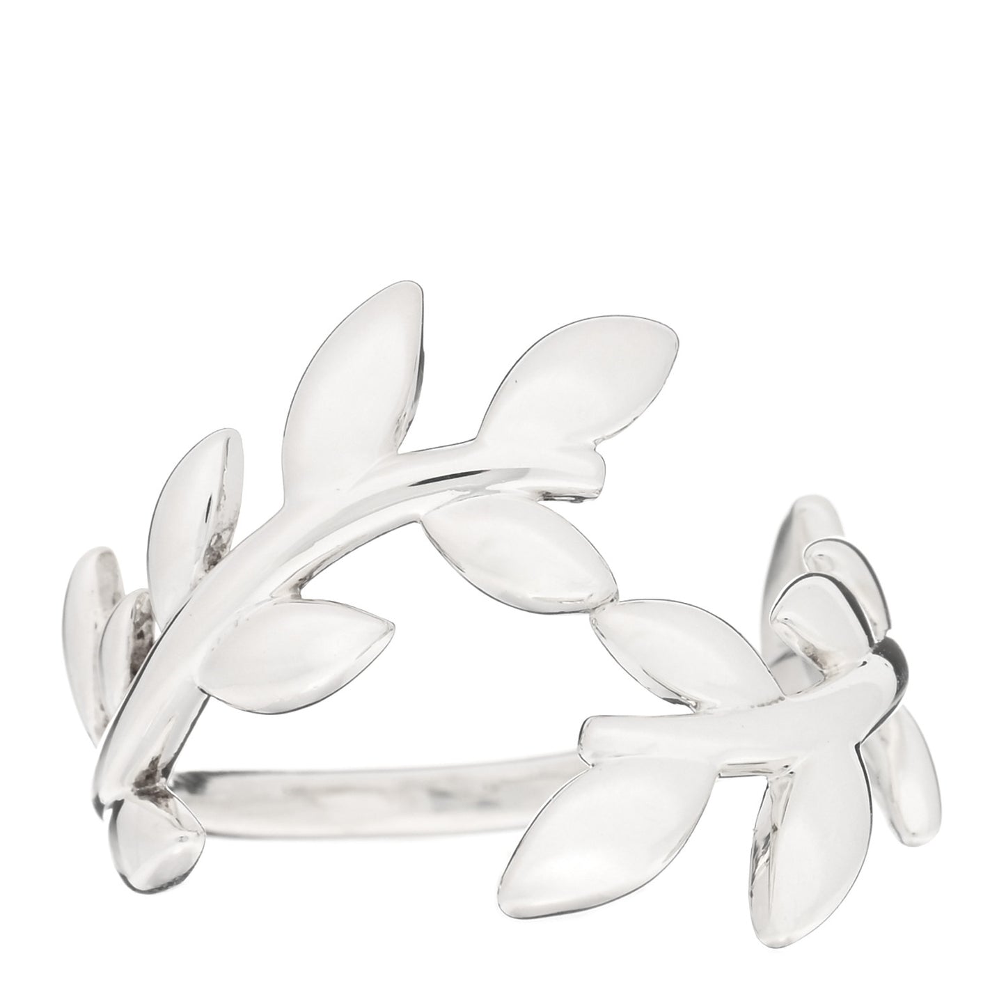 Sterling Silver Paloma Picasso Olive Leaf Bypass Ring 49 4.75