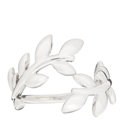 Tiffany Sterling Silver Paloma Picasso Olive Leaf Bypass Ring 49 4.75 1 of 4