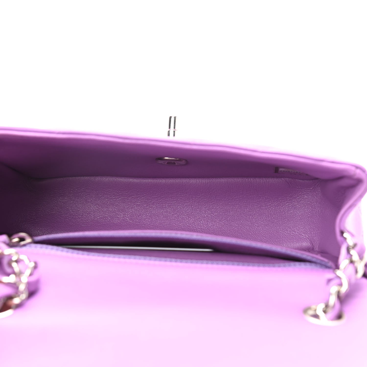 Chanel Lambskin Quilted Mini Rectangular Flap Purple 5 of 11