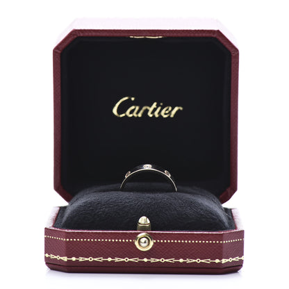 Cartier 18K Pink Gold Diamond 4mm LOVE Wedding Band Ring 60 9 5 of 5