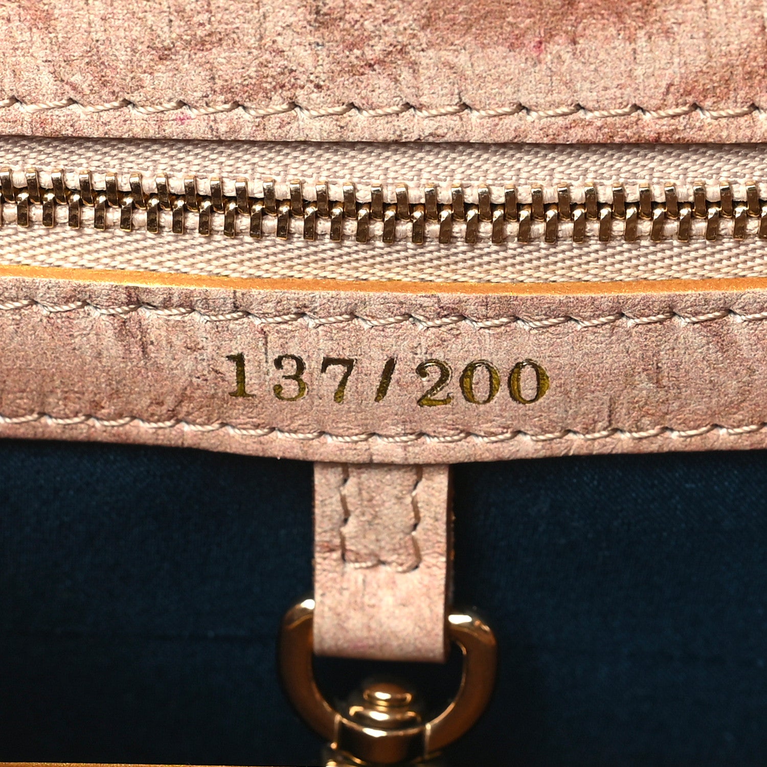 Louis Vuitton X BILLIE ZANGEWA Calfskin Printed Embroidered Capucines Artypucines MM Beige Beige 7 of 15