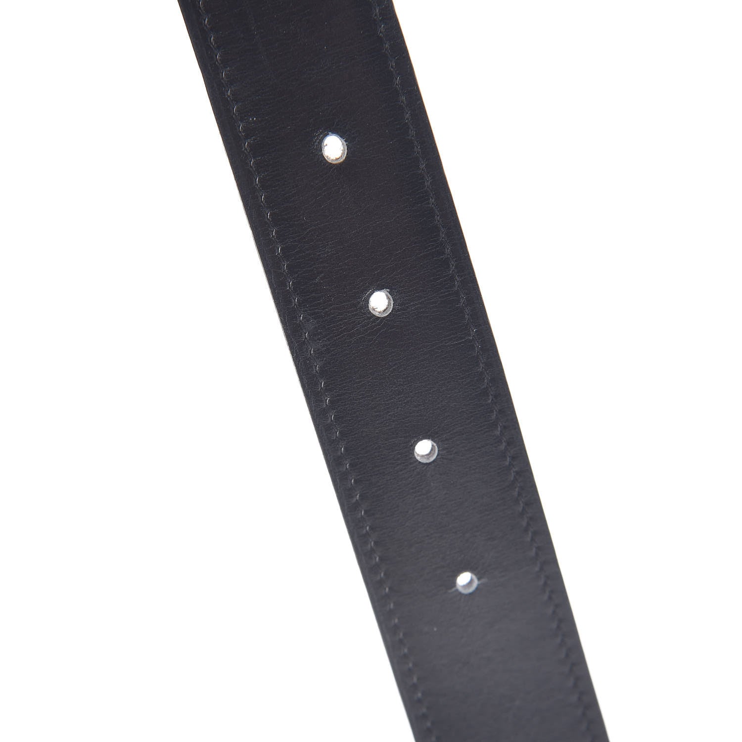 Hermes Box Togo 32mm Belt Strap 85 Black Etoupe 4 of 5