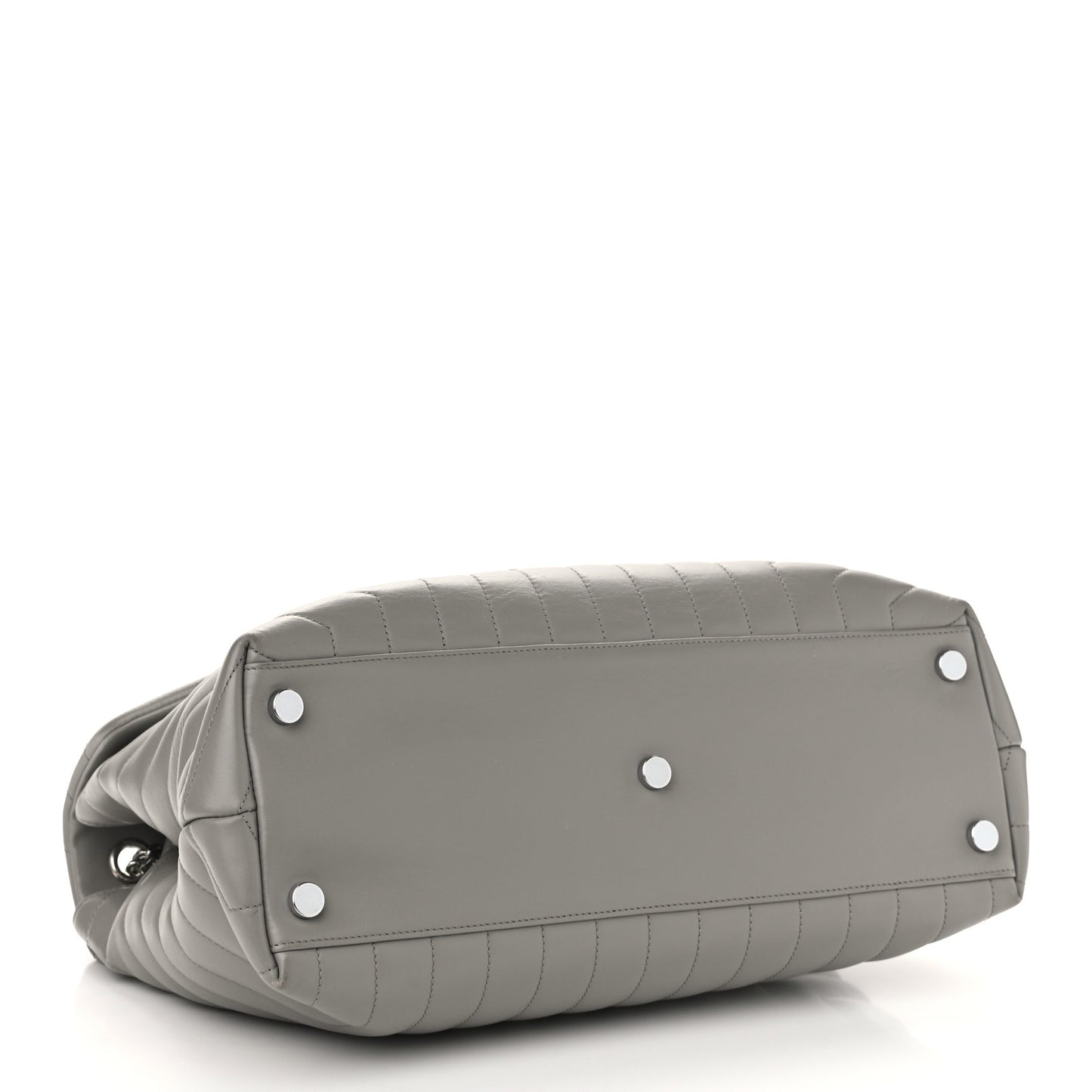 Calfskin Y Quilted Monogram Large Loulou Chain Satchel Earth