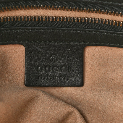 Gucci Calfskin Matelasse Medium GG Marmont Chain Shoulder Bag Black 5 of 14