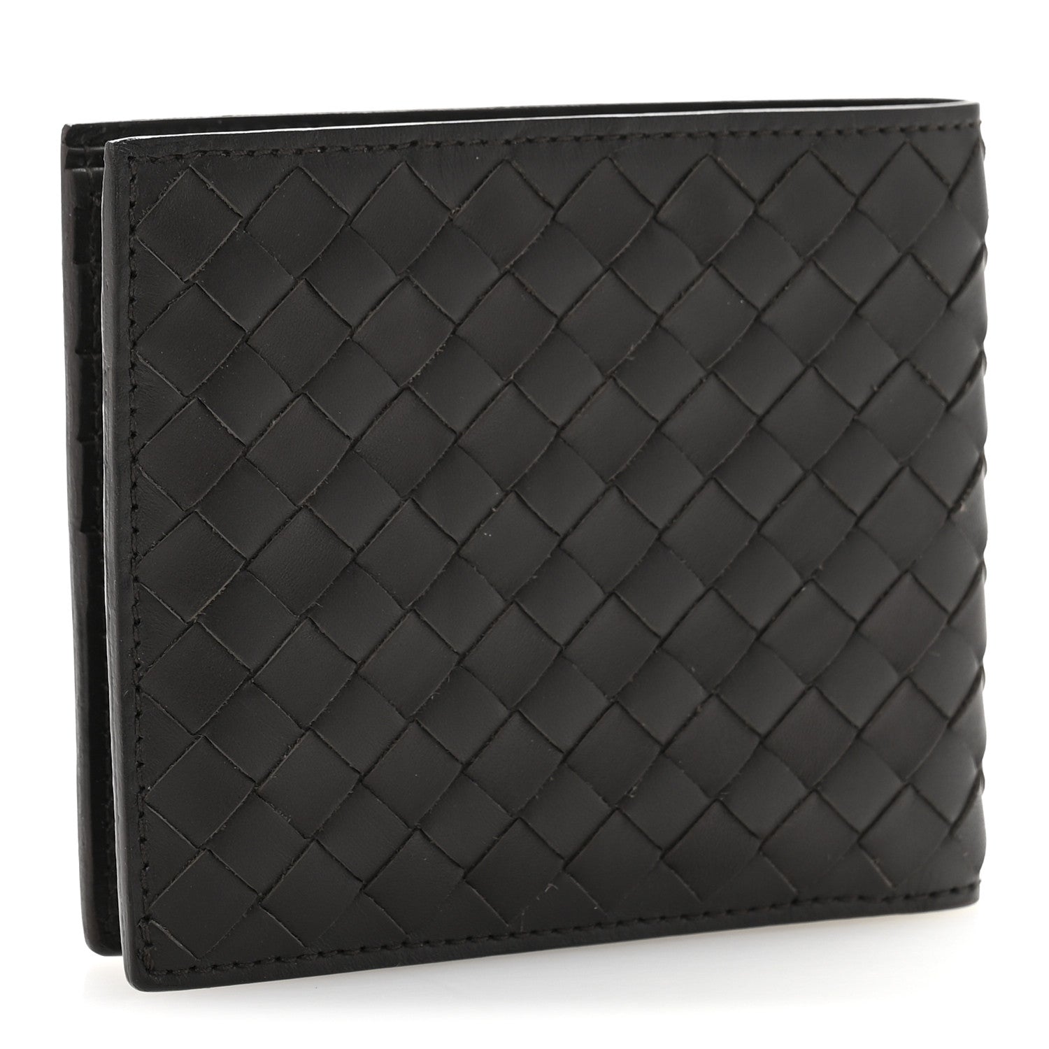 Bottega Veneta Nappa Intrecciato Bi-Fold Wallet Ebano 3 of 10