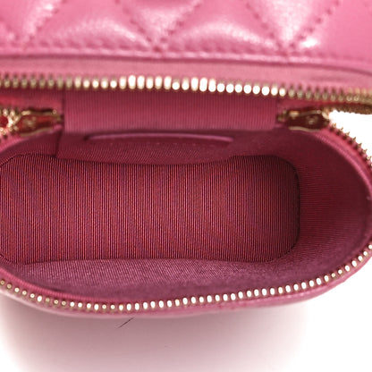 Chanel Caviar Quilted Phone Holder With Chain Pink 5 of 11