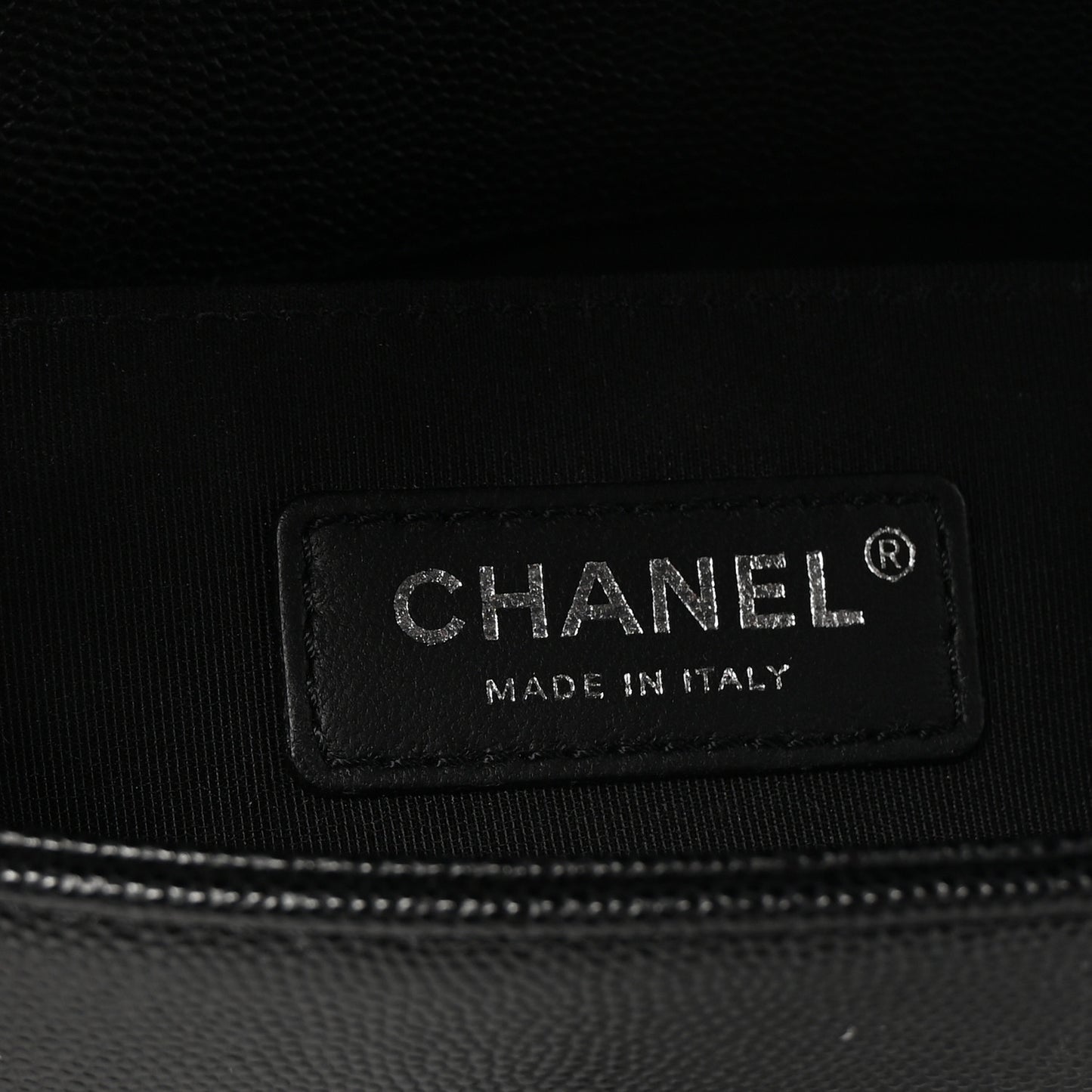 Caviar Quilted Small Boy Flap Black