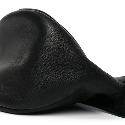 The Row Grained Calfskin Large Slouchy Banana Bag Black 19 of 19