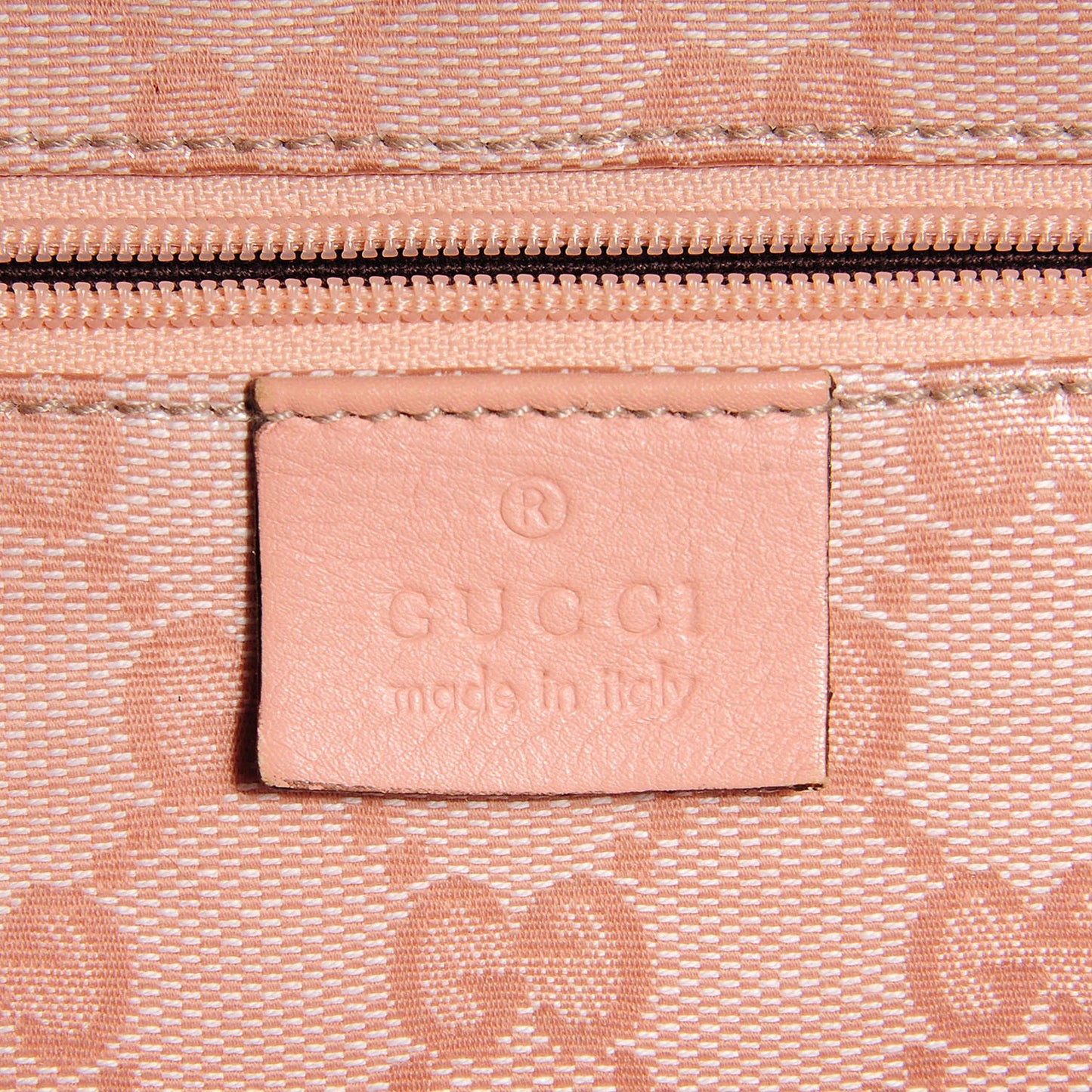 Crystal Monogram Medium Abbey Tote Blush
