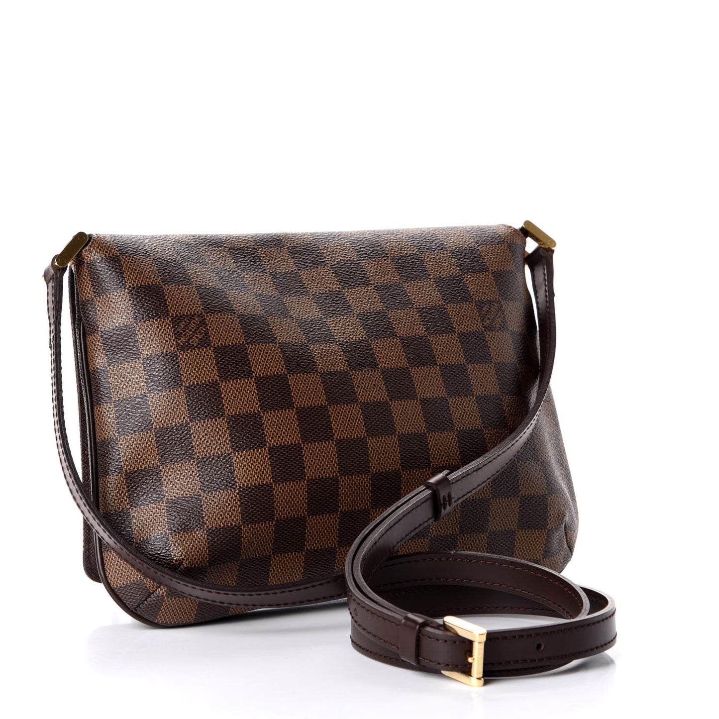 Damier Ebene Musette Tango Long Strap