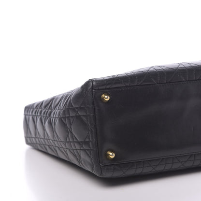 Christian Dior Lambskin Cannage Large Lady Dior Black 12 of 13