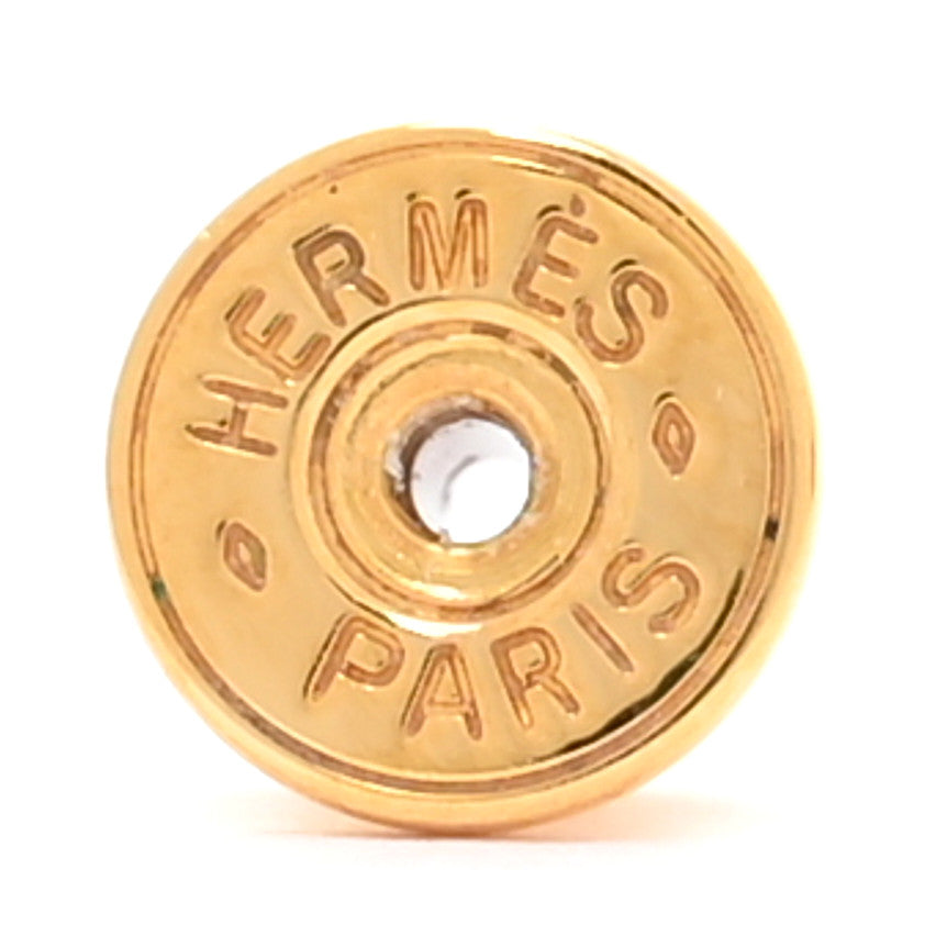 Hermes Gold Swift O'Kelly Earrings Black 4 of 6