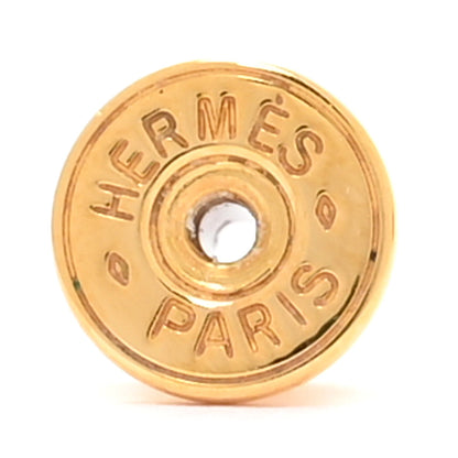 Hermes Gold Swift O'Kelly Earrings Black 4 of 6