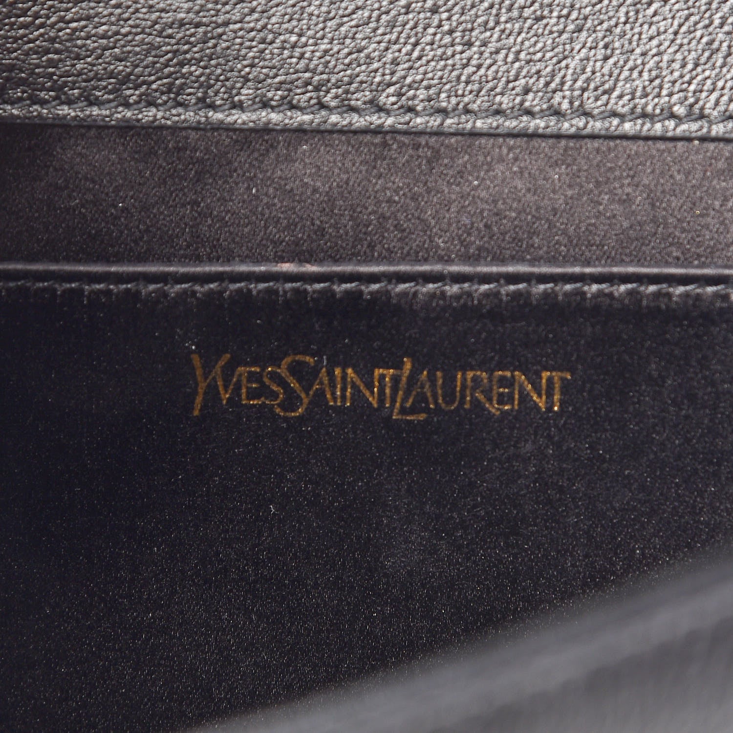 Saint Laurent Calfskin Monogram Large Belle De Jour Clutch Black 6 of 9