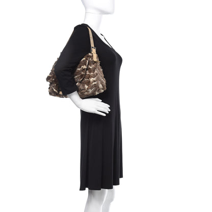 Fendi Rabbit Fur Mama Baguette Bag 2 of 17