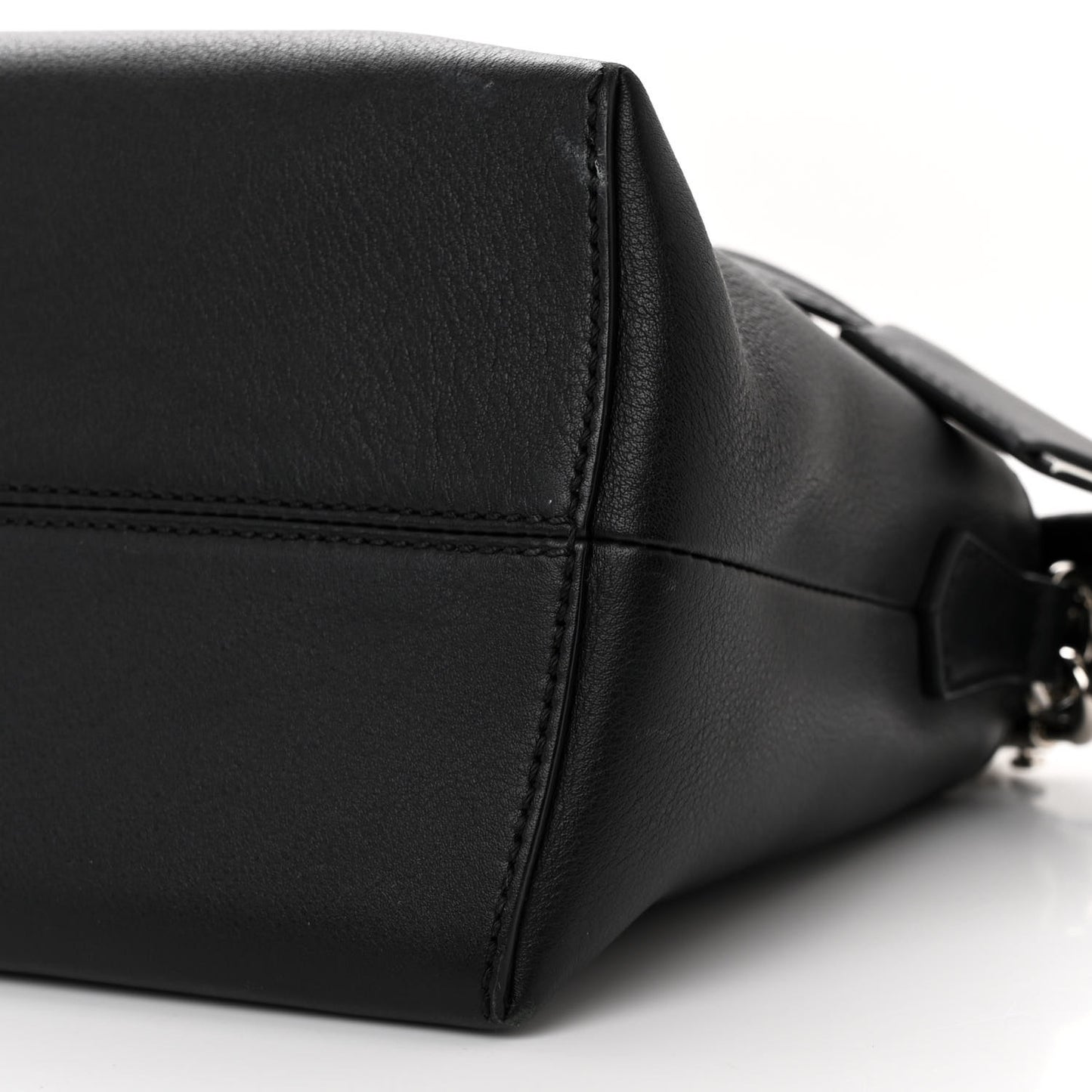 Vitello Dolce Scalloped Pearl Studded Medium By The Way Boston Bag Black