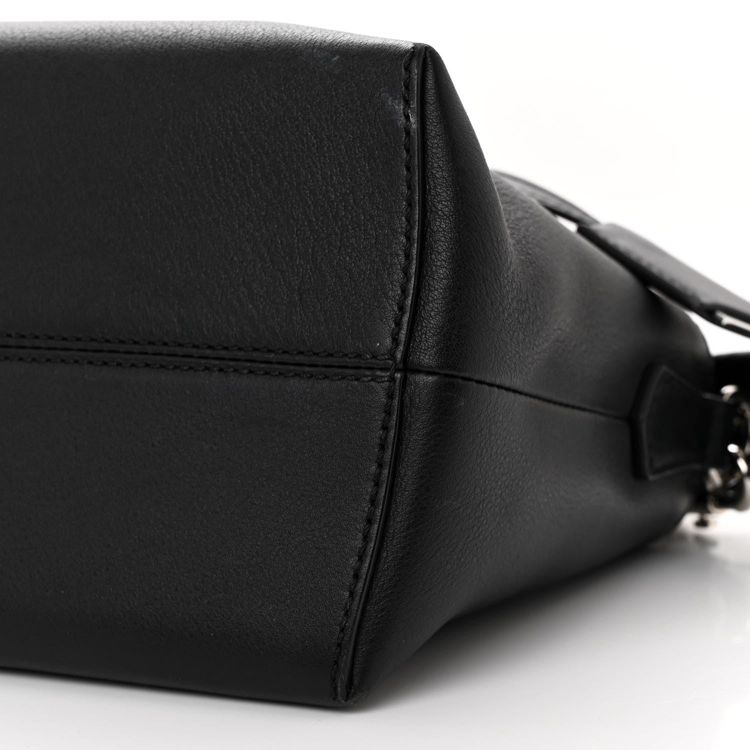 Fendi Vitello Dolce Scalloped Pearl Studded Medium By The Way Boston Bag Black 11 of 12