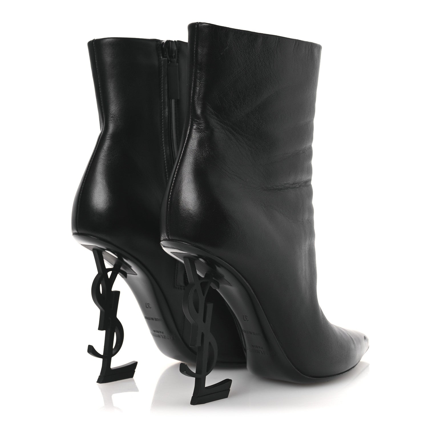Saint Laurent Nappa Vendome Opyum 110 Ankle Boots 37 Black 5 of 13