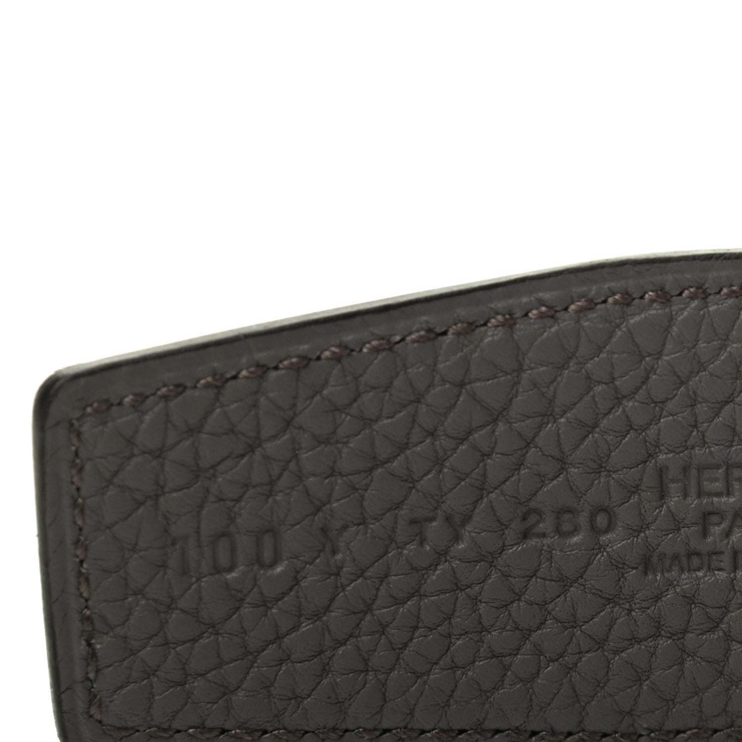 Hermes Box Togo 42mm Constance H Belt 100 Black Etain 6 of 7