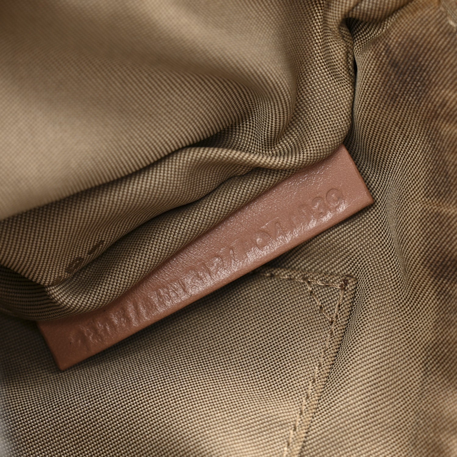 Fendi Zucchino Vitello Pochette Beige Bruciato Bois de Rose 7 of 15