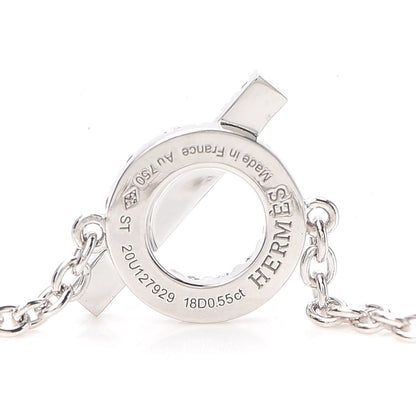 Hermes 18K White Gold Diamond Finesse Bracelet SH 4 of 5