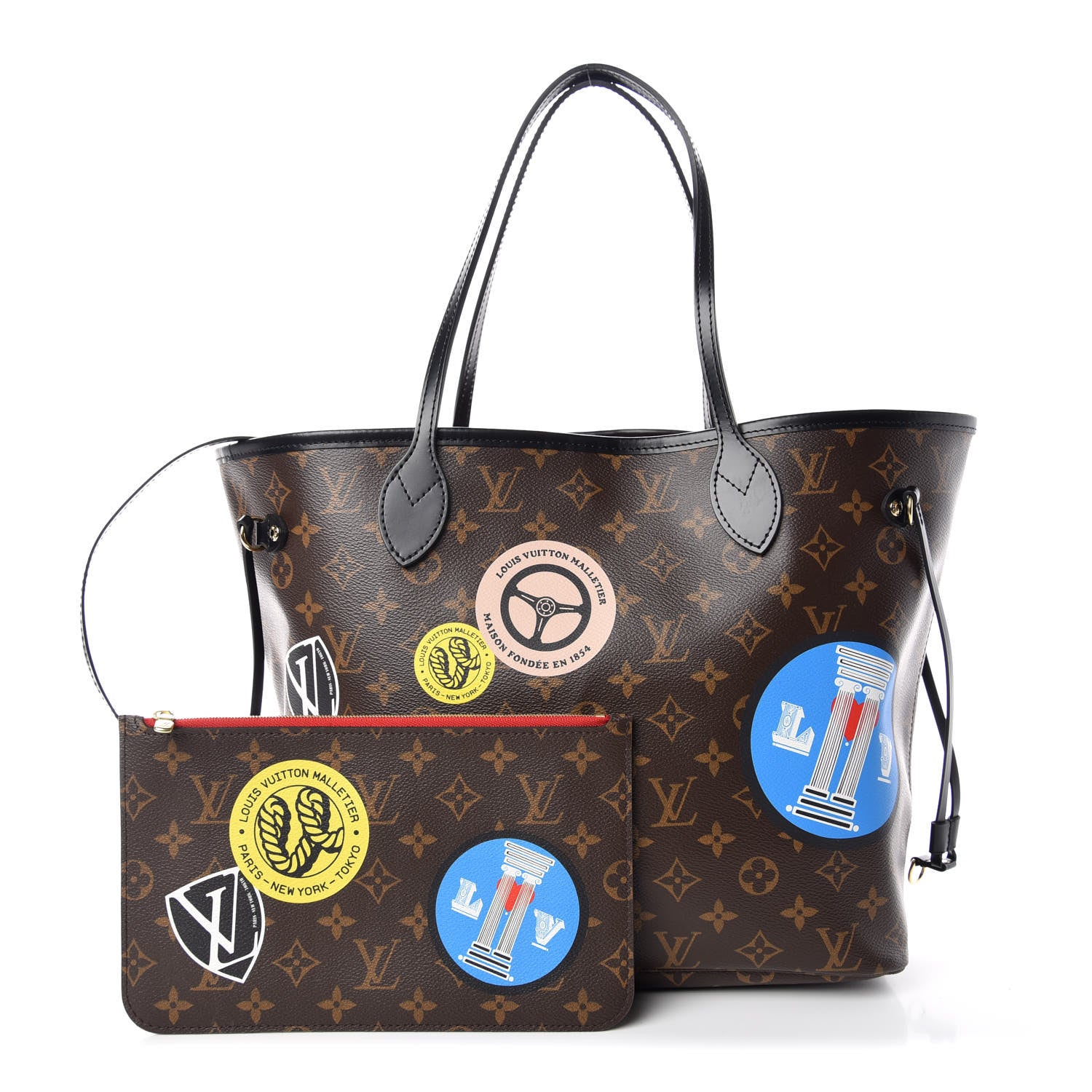 Louis Vuitton Monogram World Tour Neverfull MM 1 of 12