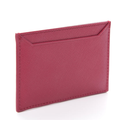 Prada Saffiano Metal Card Case Ibisco 2 of 5