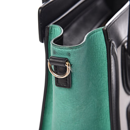 Celine Smooth Calfskin Nubuck Nano Tri-Color Luggage Palm 9 of 16