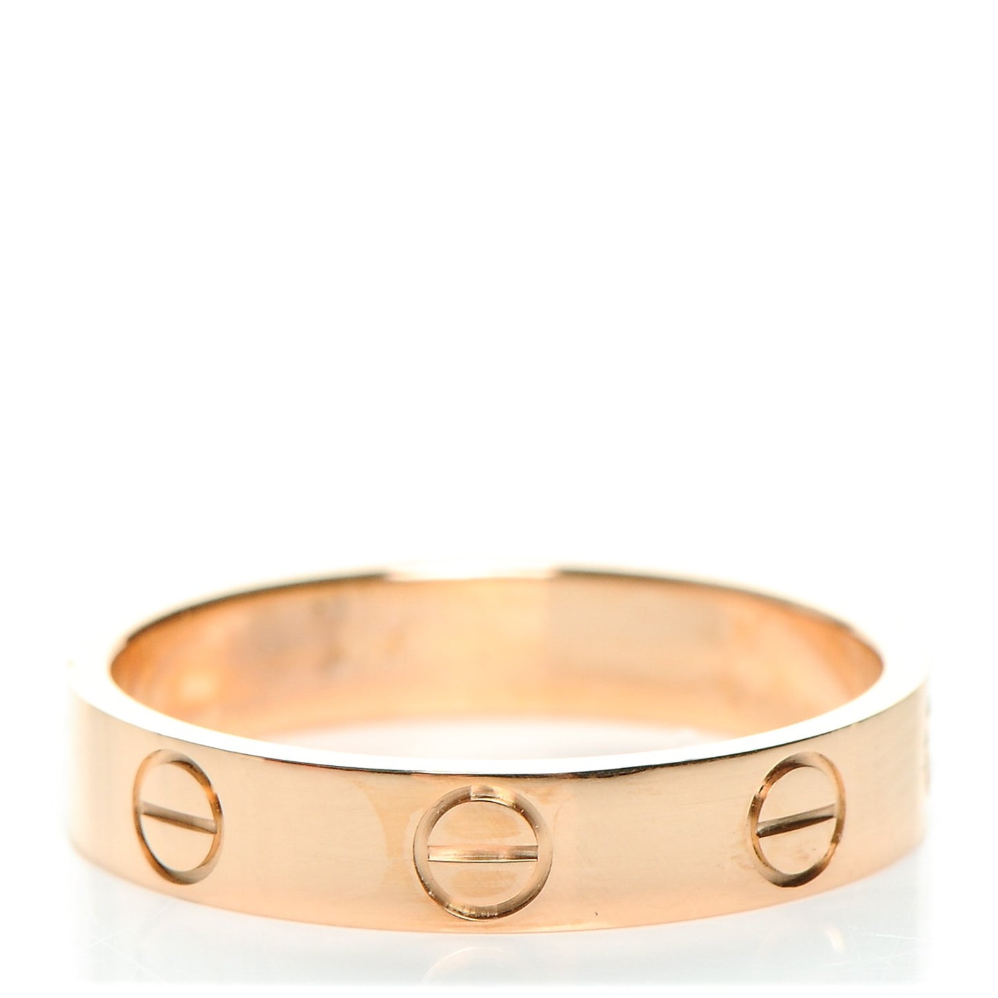 18K Pink Gold 3.5mm LOVE Wedding Band Ring 51 5.75