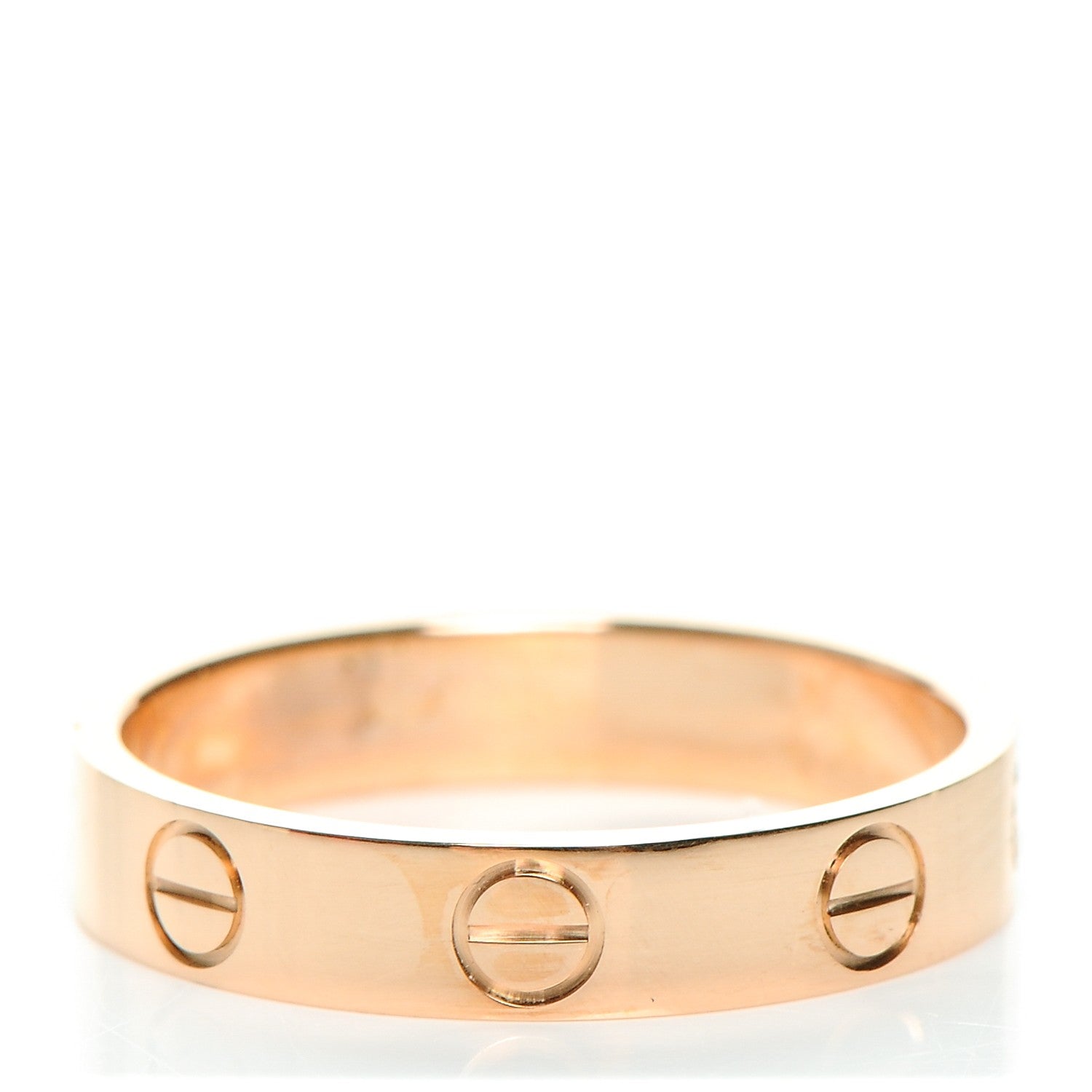 Cartier 18K Pink Gold 3.5mm LOVE Wedding Band Ring 51 5.75 1 of 6