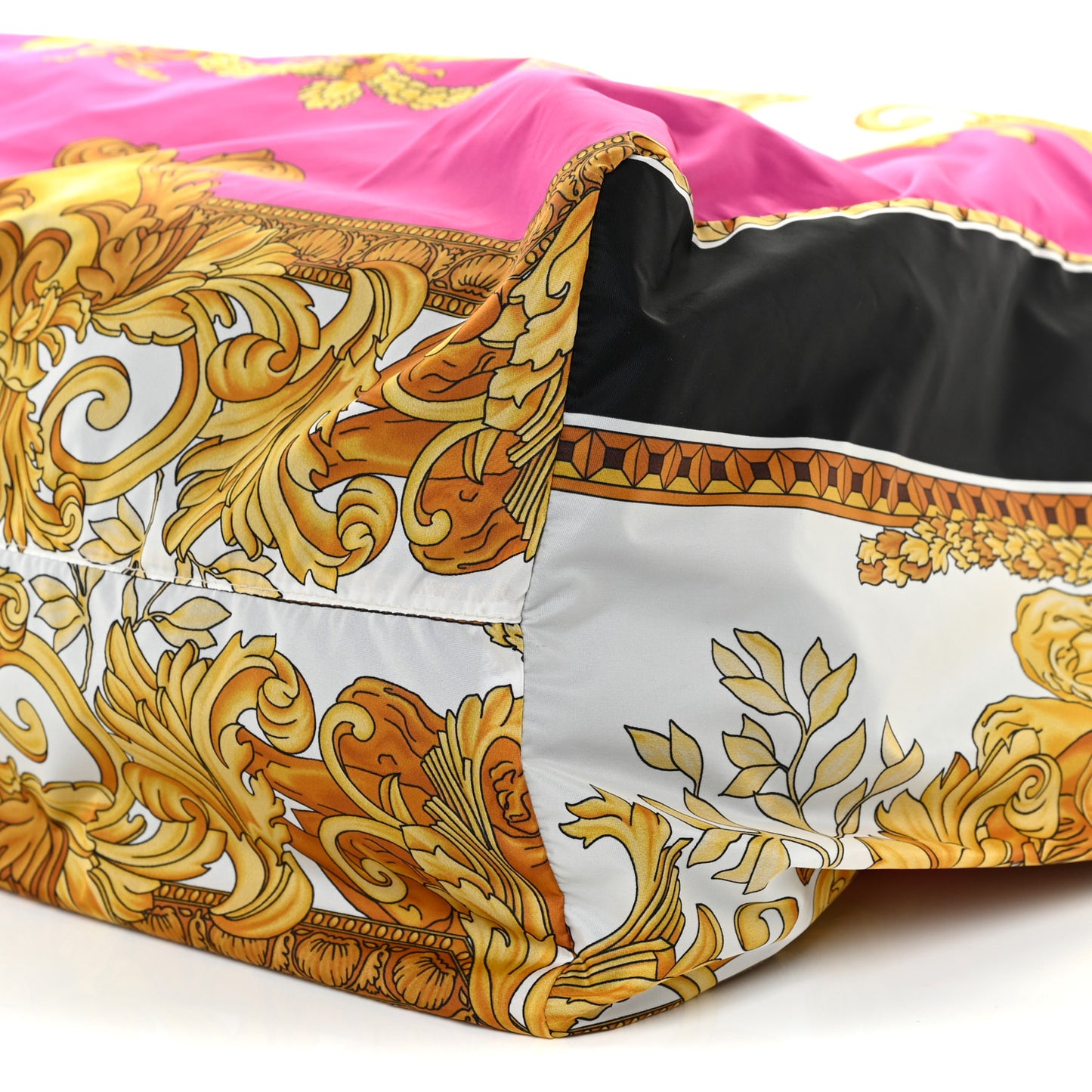 Nylon Medusa Renaissance Print Tote Fuchsia