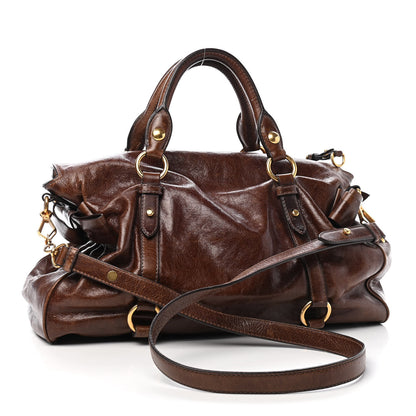 Miu Miu Vitello Lux Medium Bow Bag Brown 2 of 9