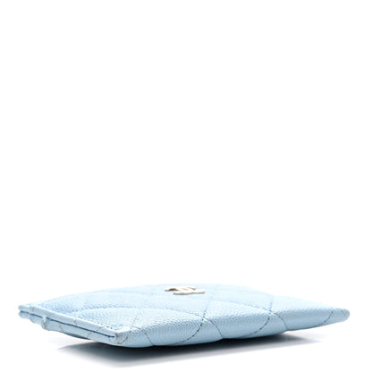 Chanel Caviar Quilted Card Holder Light Blue 3 of 8