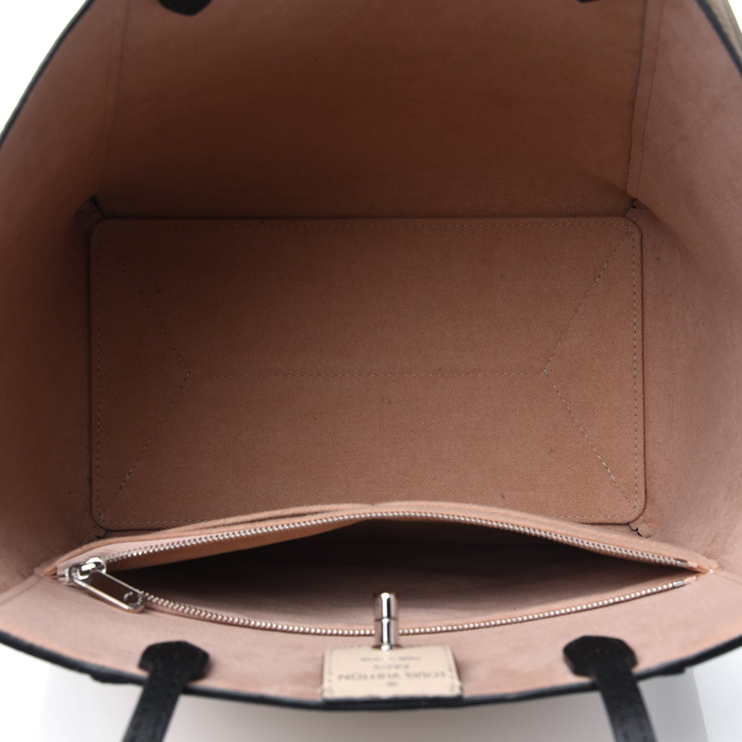 Louis Vuitton Calfskin Lockme Cabas Vanille Black 5 of 23