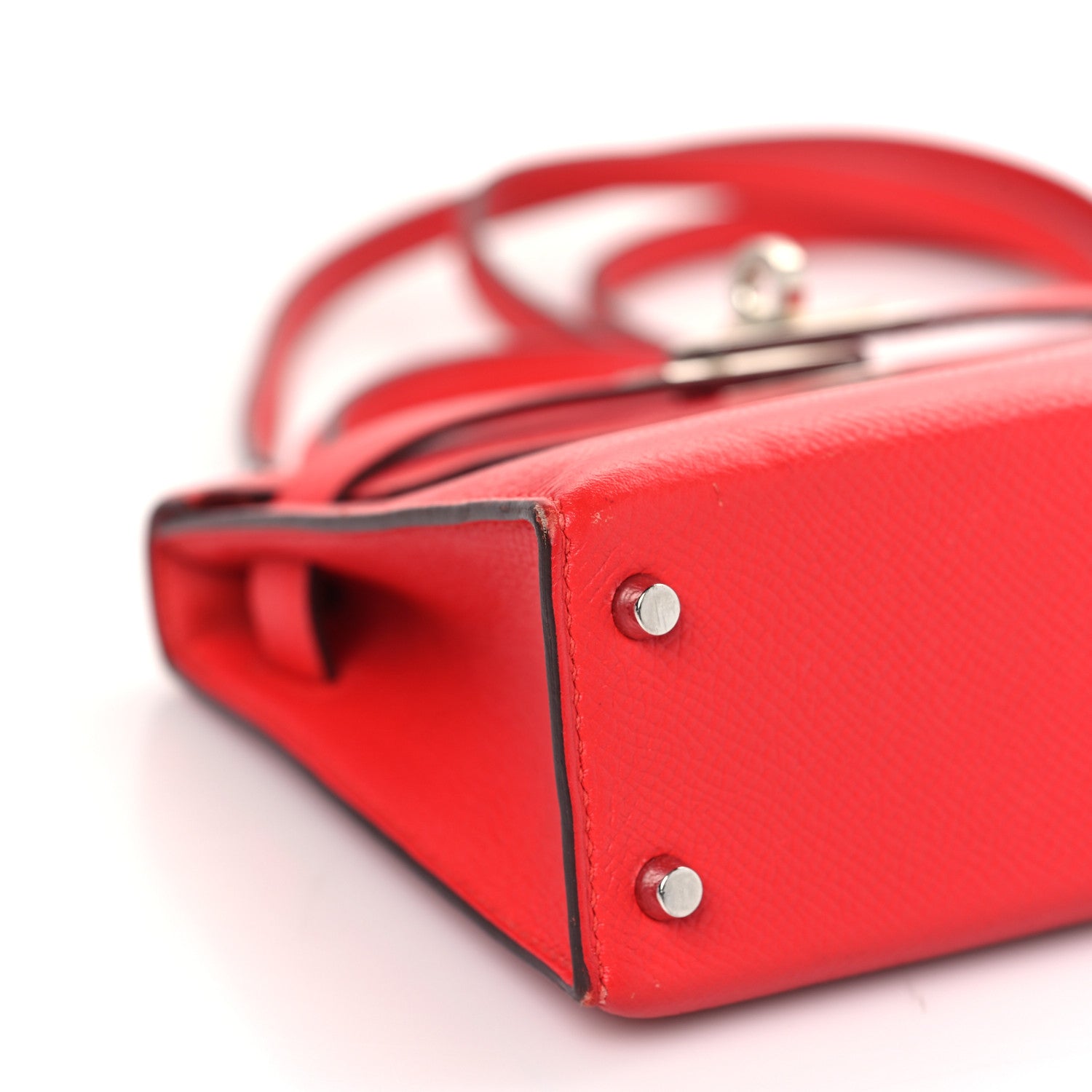 Hermes Epsom Mini Kelly Sellier 20 Rouge Tomate 8 of 10