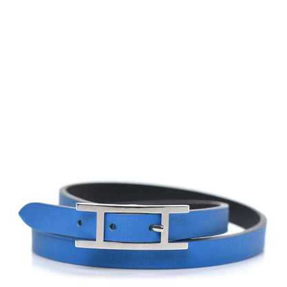 Hermes Swift Epsom Behapi Double Tour Reversible Bracelet Bleu Hydra Black 1 of 6