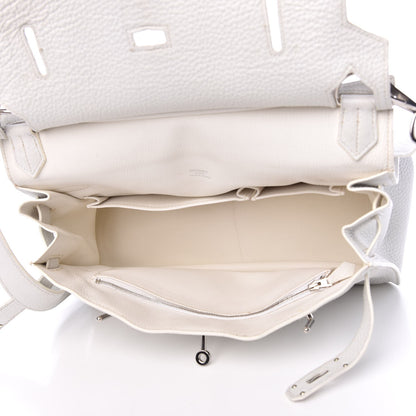 Hermes Taurillon Clemence Jypsiere 34 White 6 of 22