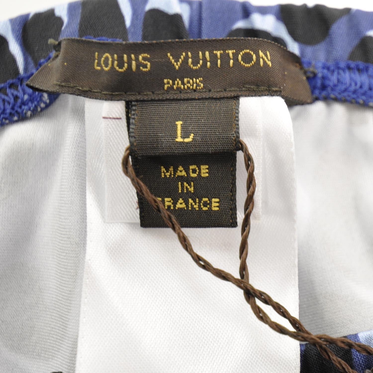 Louis Vuitton Leopard Leggings Blue Large 3 of 3