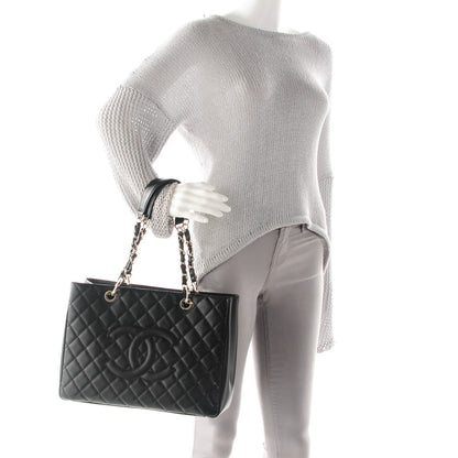 Chanel Caviar Quilted Grand Shopping Tote GST Black 2 of 8
