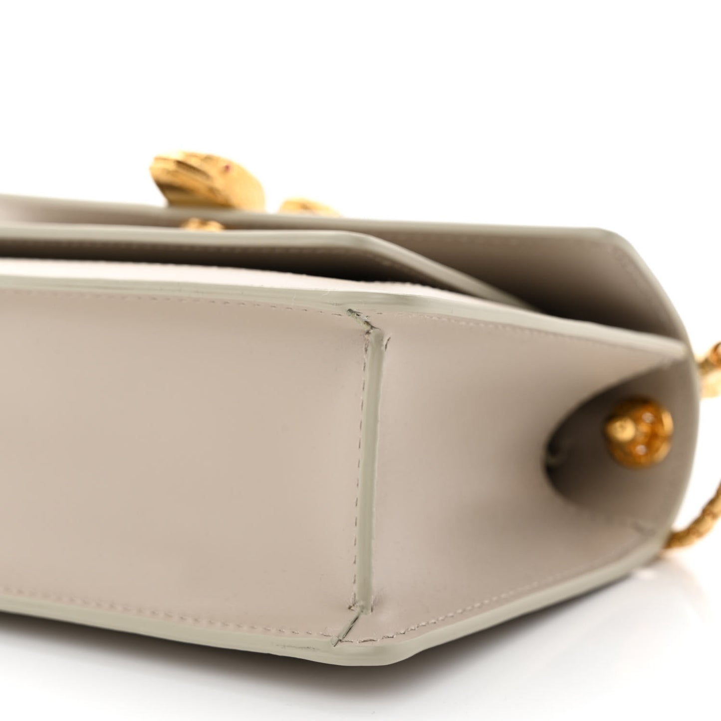 x ALEXANDER WANG Calfskin Serpenti Top Handle Belt Bag Grey