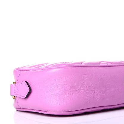 Gucci Calfskin Matelasse Mini GG Marmont Chain Shoulder Bag Candy Mousse 8 of 9
