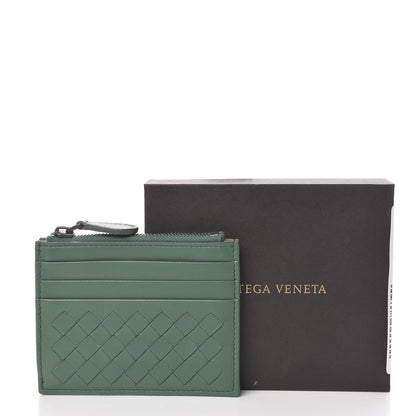 Bottega Veneta Nappa Intrecciato Card Wallet Emerald Green 7 of 7