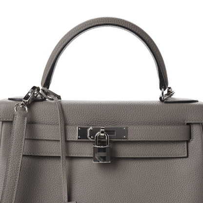 Hermes Togo Kelly Retourne 28 Gris Asphalte 10 of 10