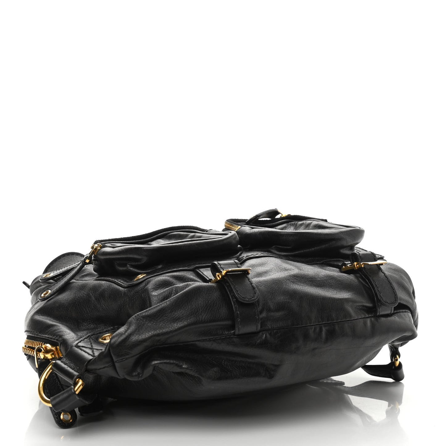 Calfskin Medium Darwin Convertible Backpack Black