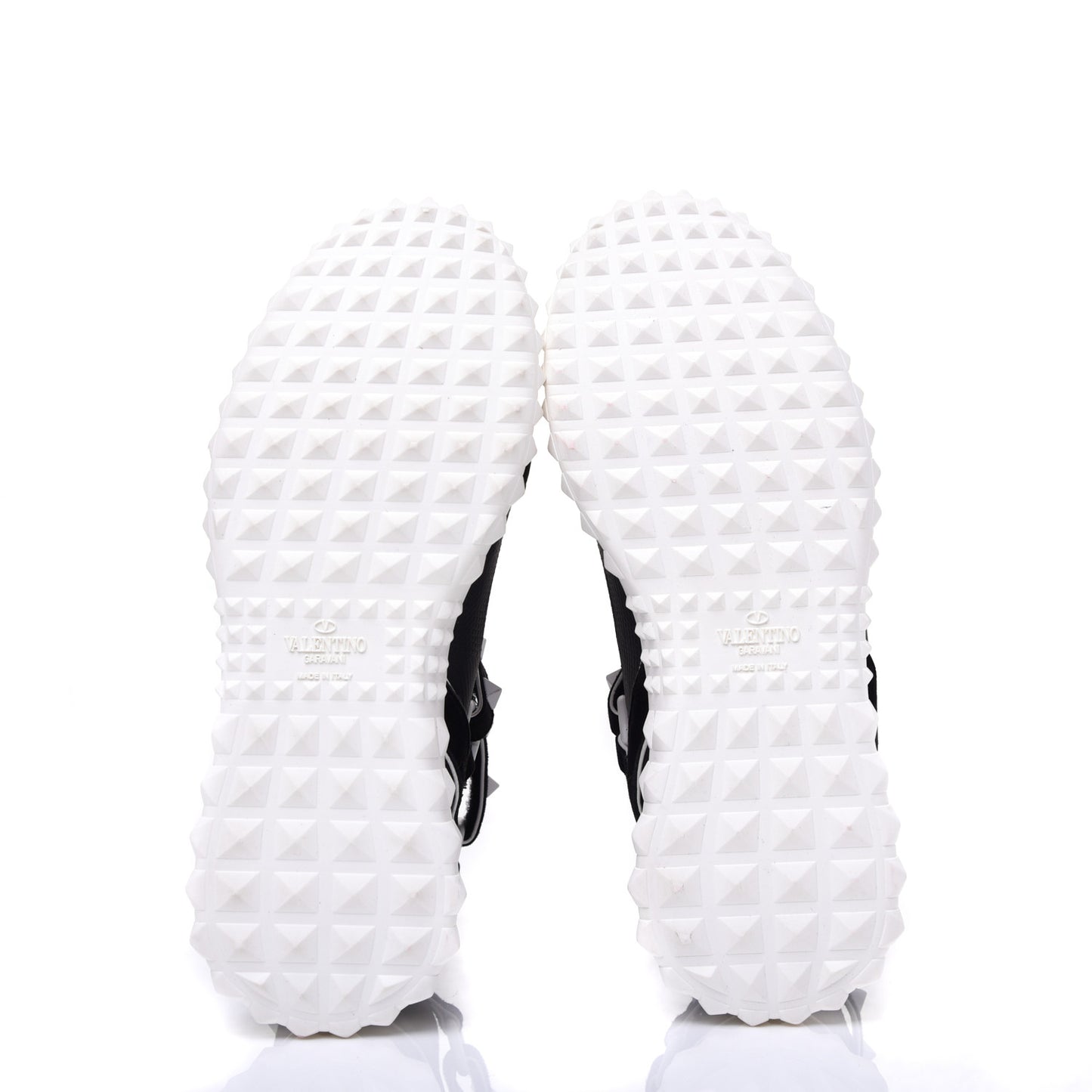 Body Tech Knit Free Rockstud Sock High Top Sneakers 35.5 Black White