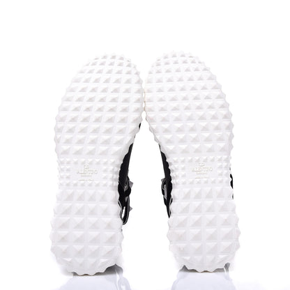 Valentino Garavani Body Tech Knit Free Rockstud Sock High Top Sneakers 35.5 Black White 5 of 9