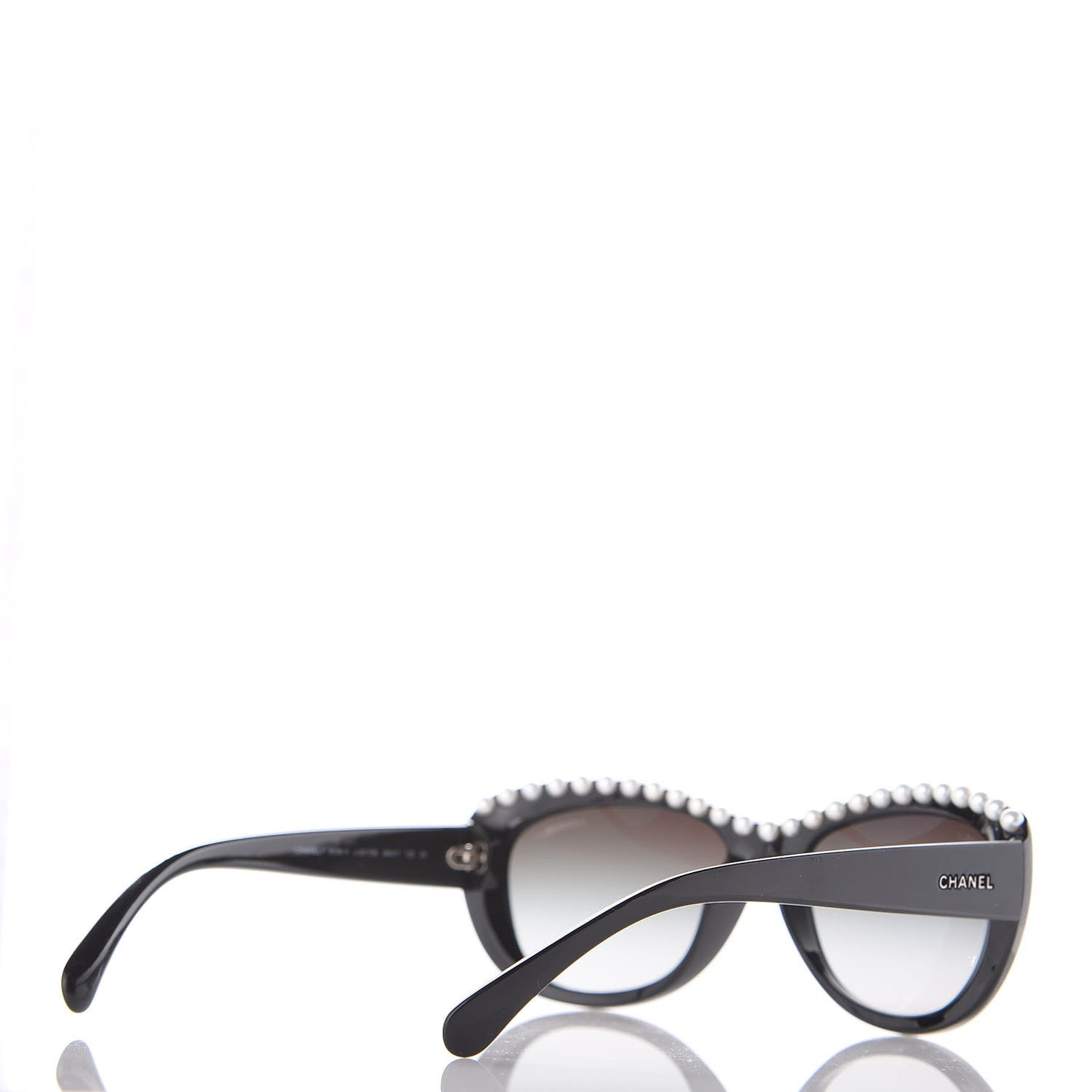 Freshwater Cultured Pearl Butterfly Sunglasses 6038-H Black