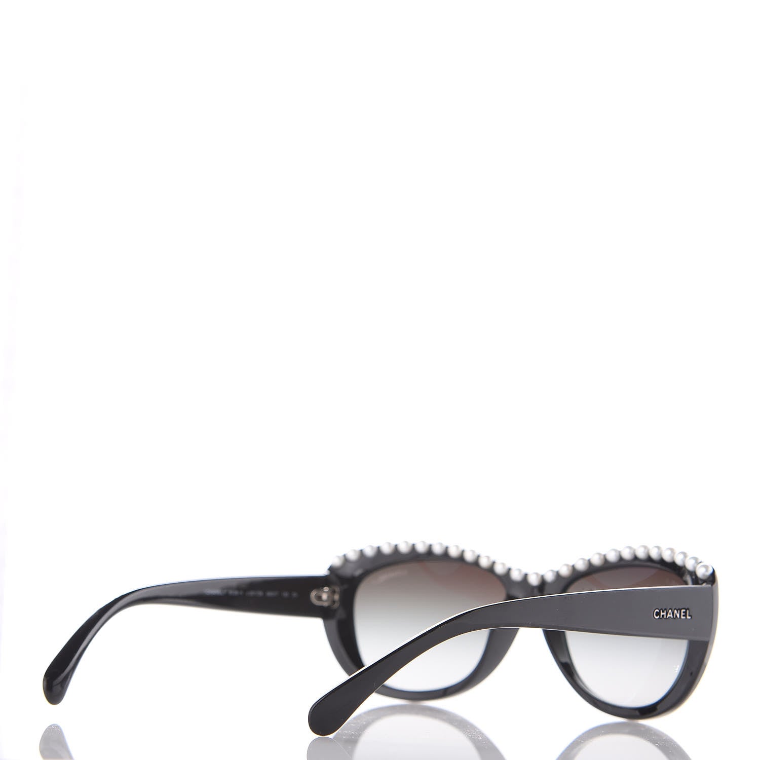 Chanel Freshwater Cultured Pearl Butterfly Sunglasses 6038-H Black 4 of 7