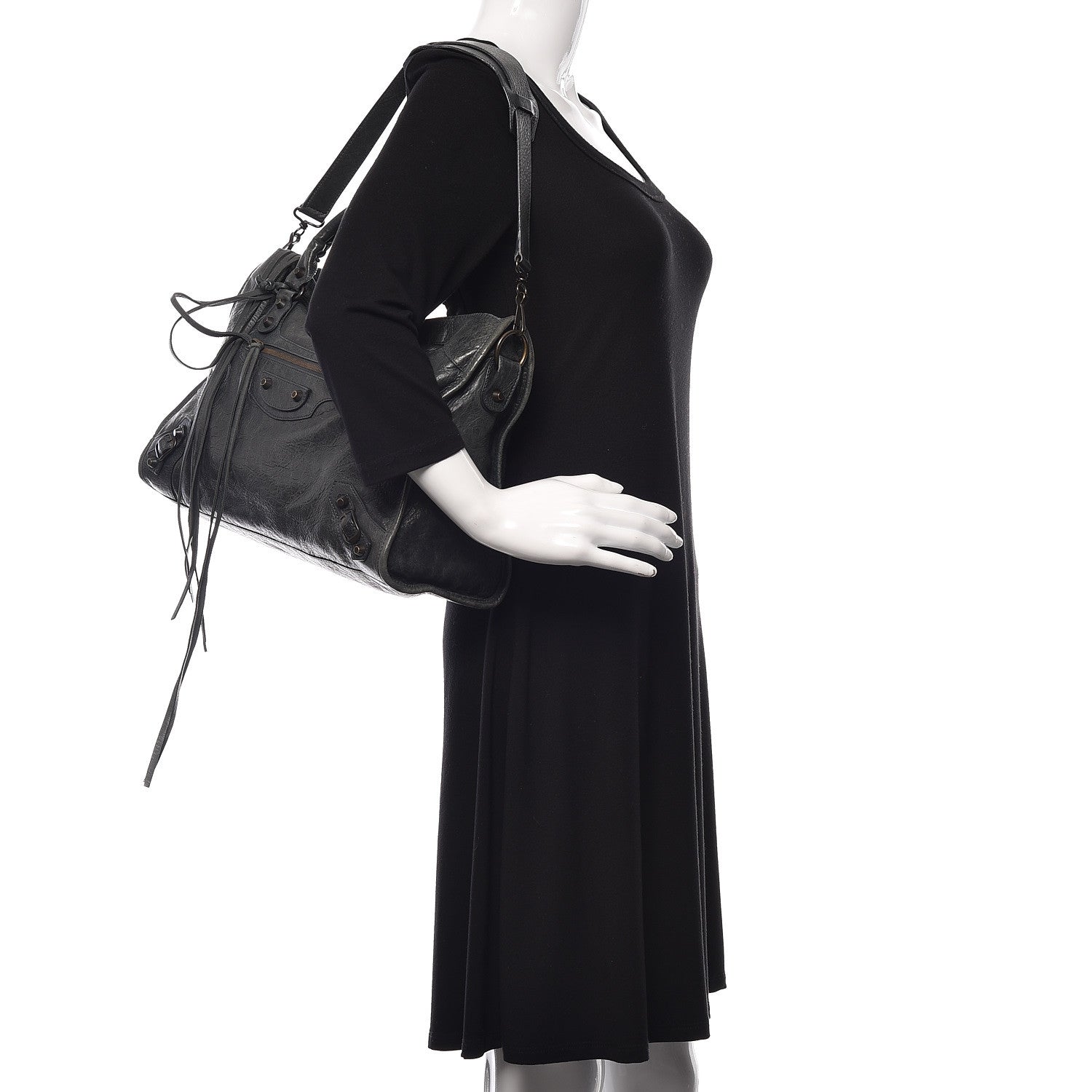 Balenciaga Agneau Classic Hardware City Anthracite 3 of 12
