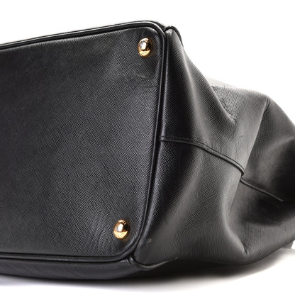 Prada Saffiano Lux Extra Large Galleria Double Zip Tote Black 11 of 12